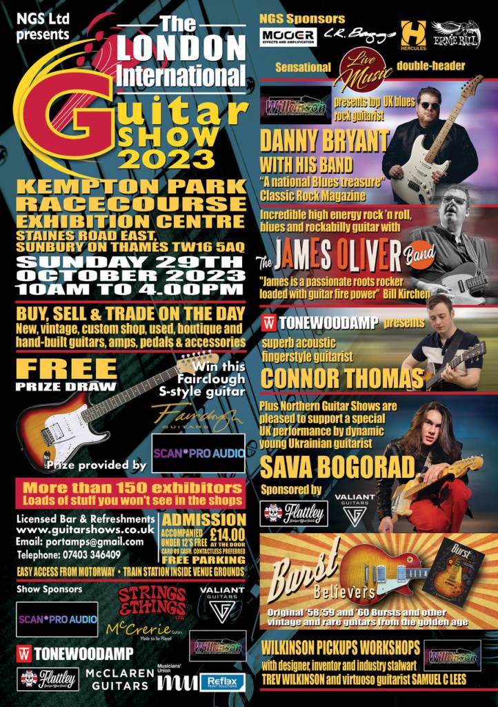 London Guitar Show 2023 McClaren guitars